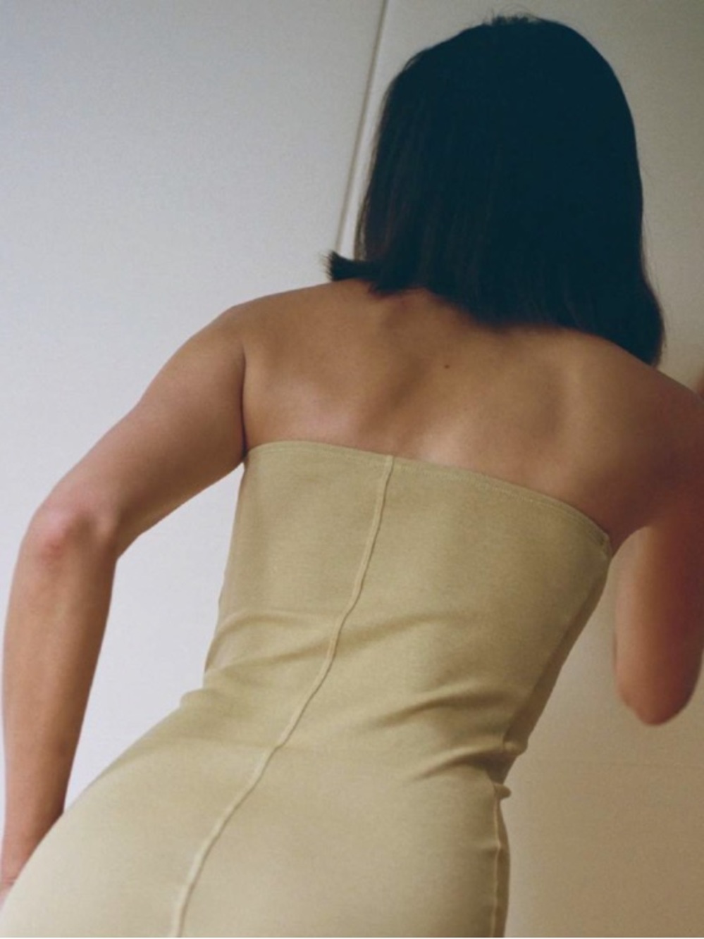 Flore Flore Tube Dress - Tan size S